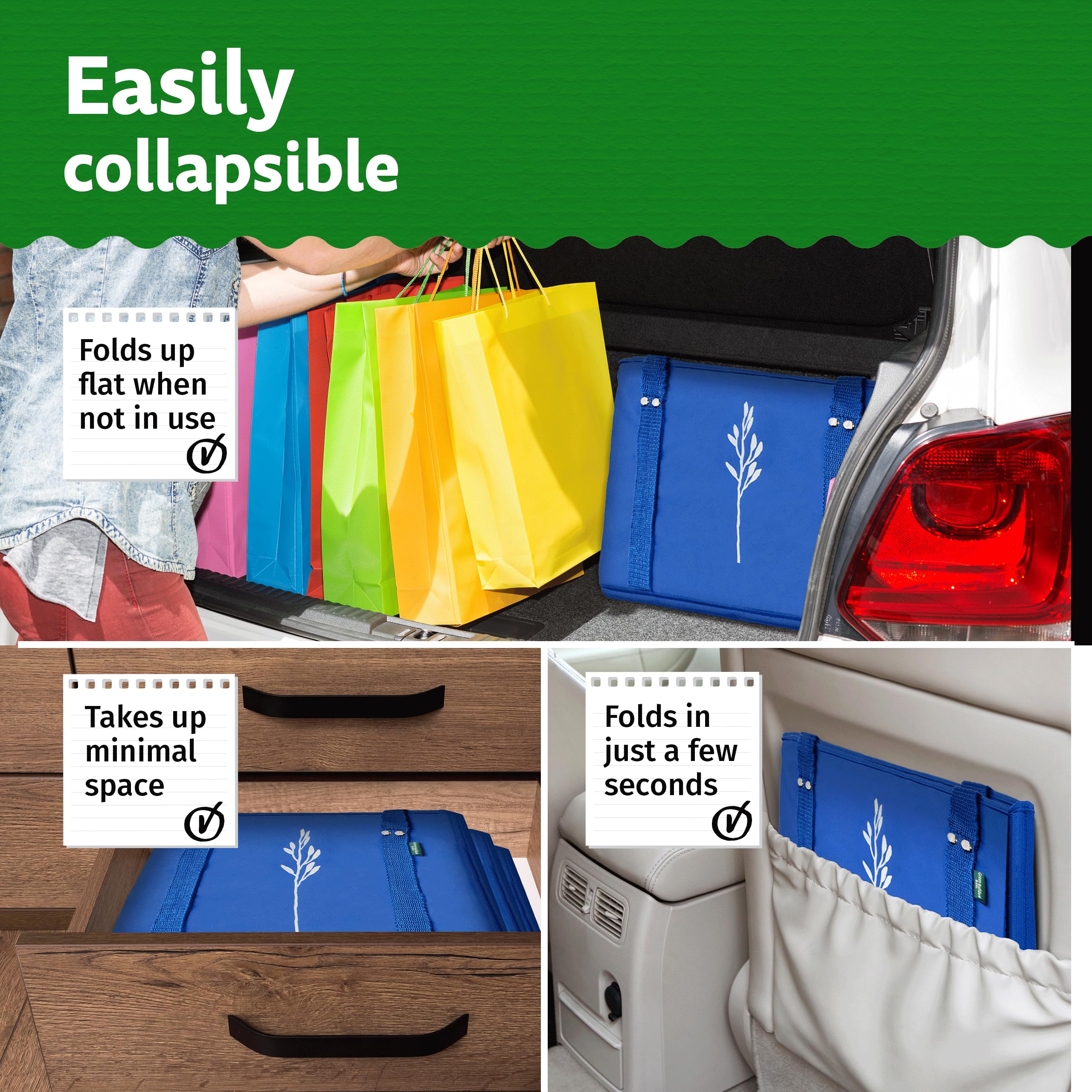 Green Bulldog Bags capacidad 65 libras para cargas grandes
