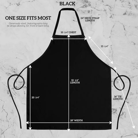GREEN LIFESTYLE delantal bib unisex negro: ajuste cómodo para hombres y mujeres.