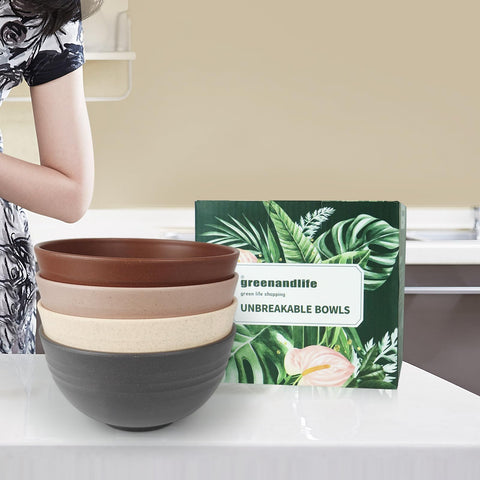 Cuencos Greenandlife ligeros y resistentes, ideales para niños y viajes.