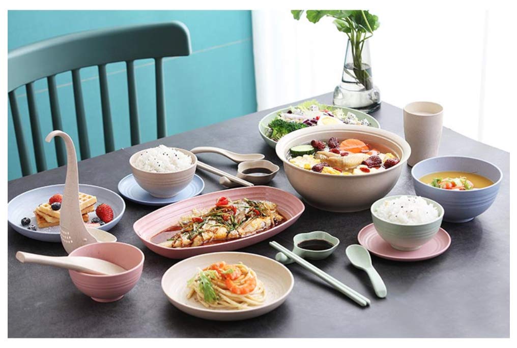 greenandlife ideal para camping y picnics, plato ligero para exterior