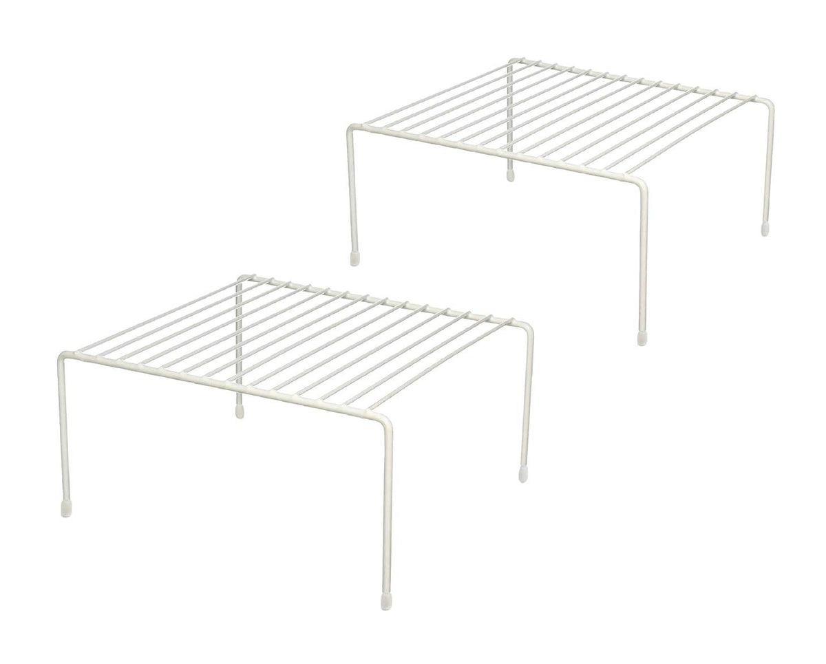 Greenbrier organizador estantería cocina 2 piezas en blanco para optimizar espacio.
