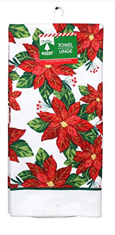 Greenbrier Poinsettia: conjunto navideño de tela de cocina para decorar la cocina.