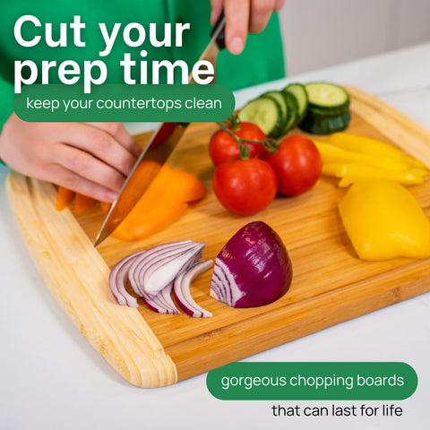 Greener Chef superficie-amigable-para-cuchillo, protege filos durante el corte.