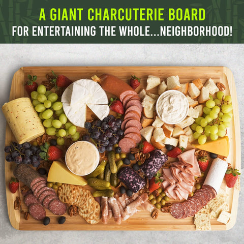 Greener Chef tabla para corte de jamón y asados con precisión.