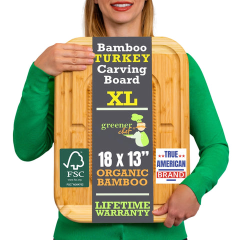 Greener Chef tabla trinchar pavo XL para cortes precisos