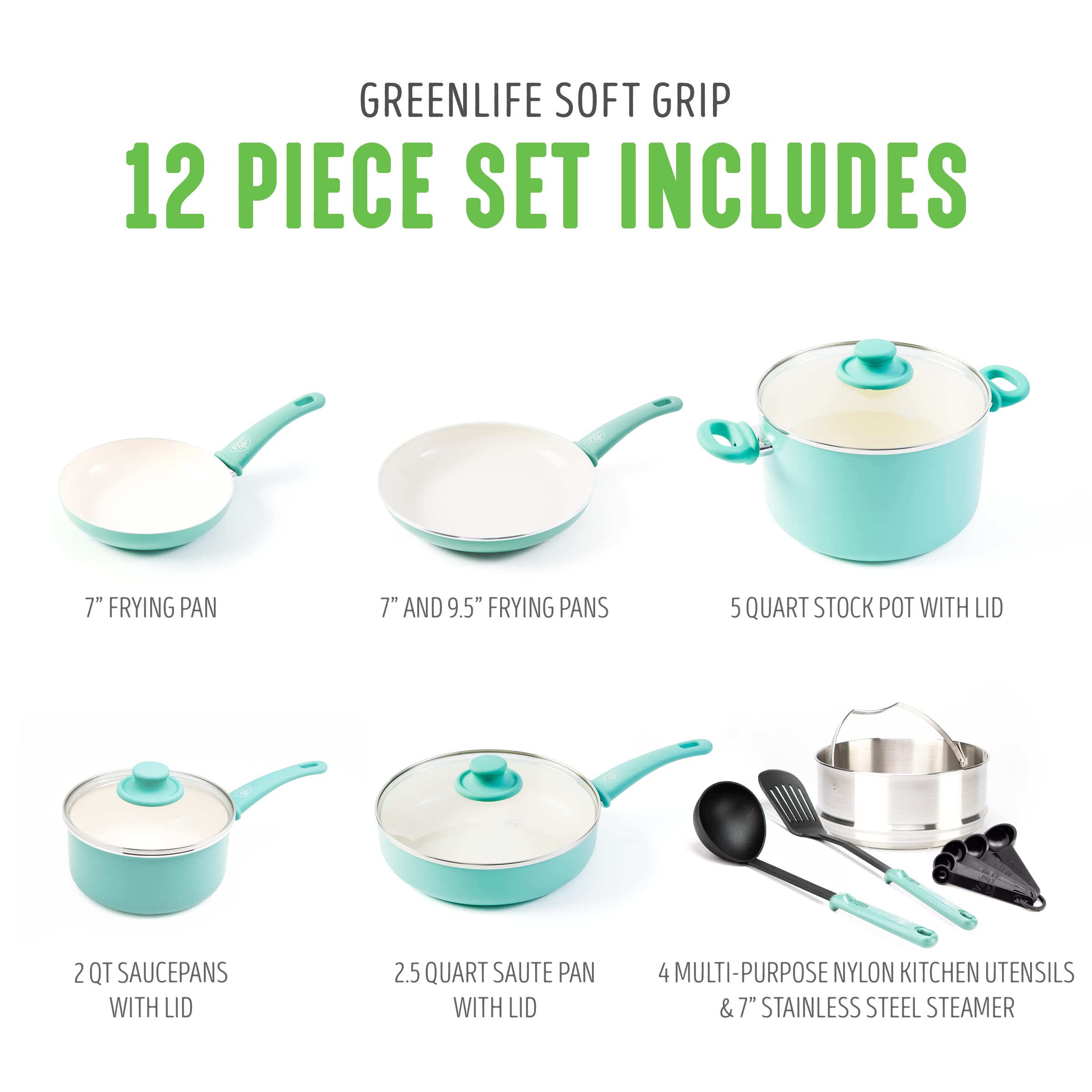 GreenLife sartén de 7 pulgadas: cocción uniforme para desayunos y más.