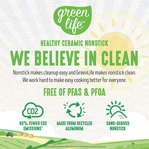 GreenLife sin PFAS ni PFOA, cocinas más seguras.