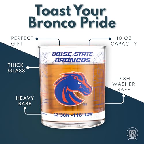 Vaso Greenline Goods con envoltorio de mapa del campus Boise State