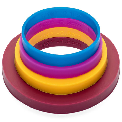 Bandas de colores GreenOlive para rodillo permiten anchos precisos.