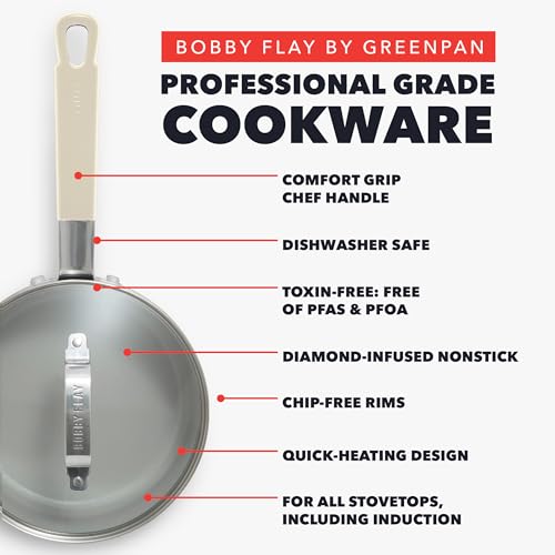 GreenPan Bobby Flay mango-de-silicona-aislante: agarre cómodo y seguro