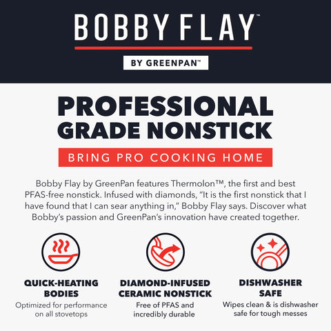 GreenPan Bobby Flay tapa-vidrio-resistente: retiene calor y facilita vigilar la comida