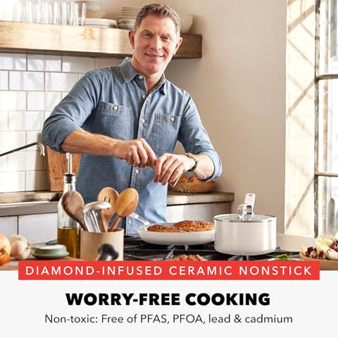 GreenPan Bobby Flay con tapa de vidrio, observa la cocción sin perder calor
