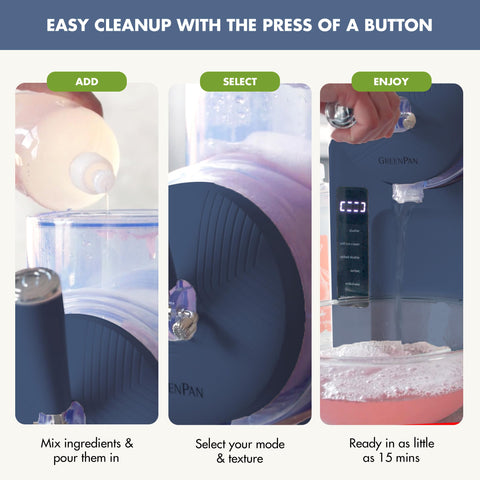 GreenPan Frost dispensador preciso para porciones uniformes.
