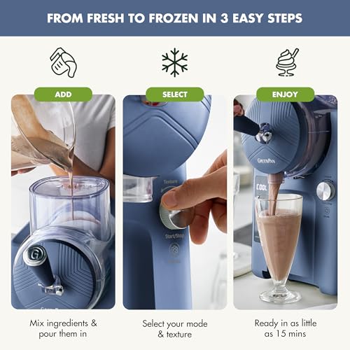 GreenPan Frost selector de modos para granizados, helado suave y más.