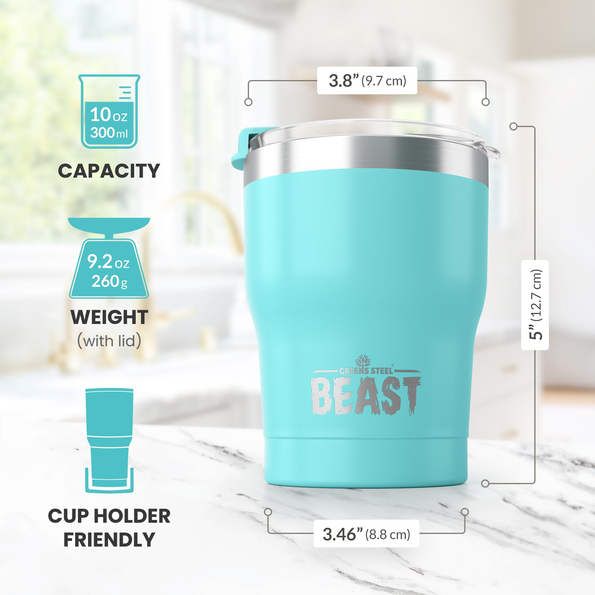Greens Steel Beast, diseño compacto facilita llevarlo en bolso