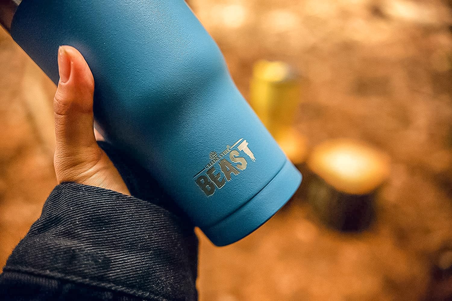 Greens Steel Bestia 20oz, interior pulido para sabor puro.