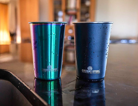 Greens Steel tazas infantiles 10 oz para uso en casa y viaje