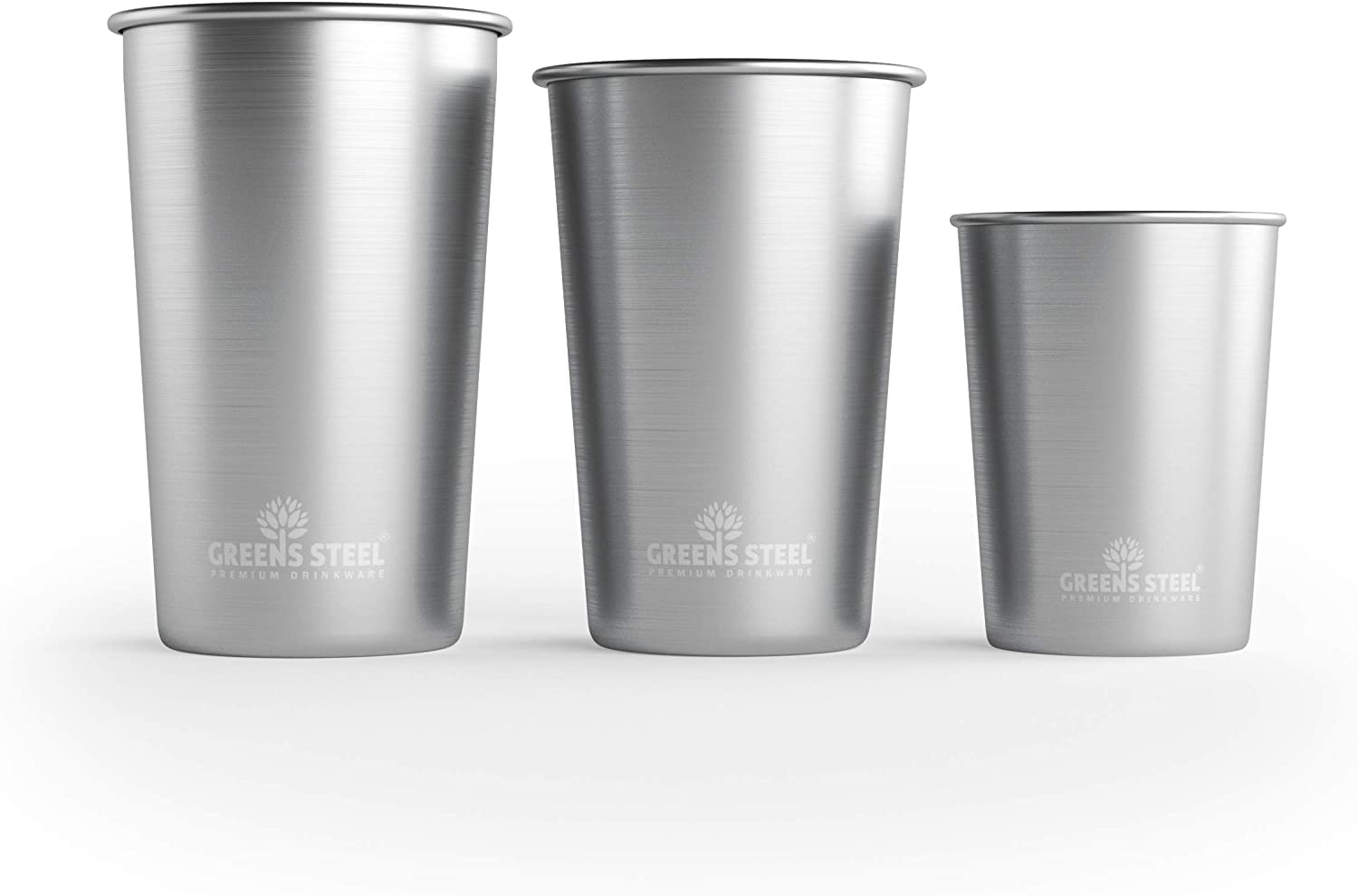 Vaso Greens Steel 20 oz con funda aislante opcional para bebidas calientes.