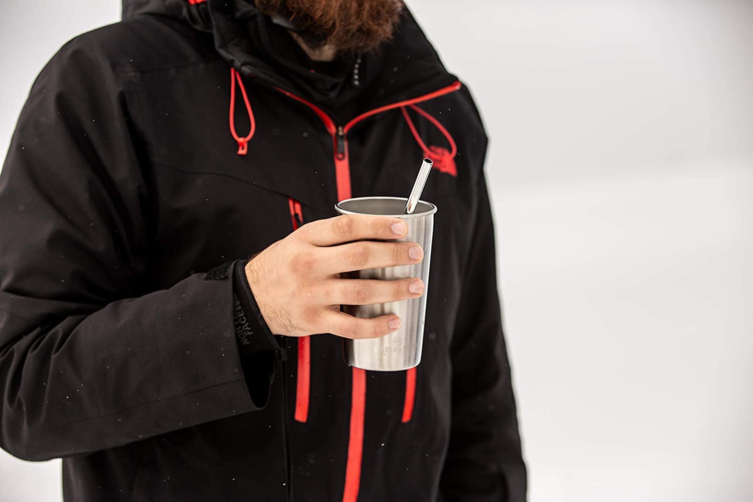 Vaso Greens Steel de acero inoxidable 20 oz con interior electropolido para sabor limpio.