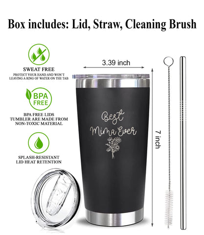 Diseño láser Mima en vaso GreenStar Gifts, duradero para uso diario.