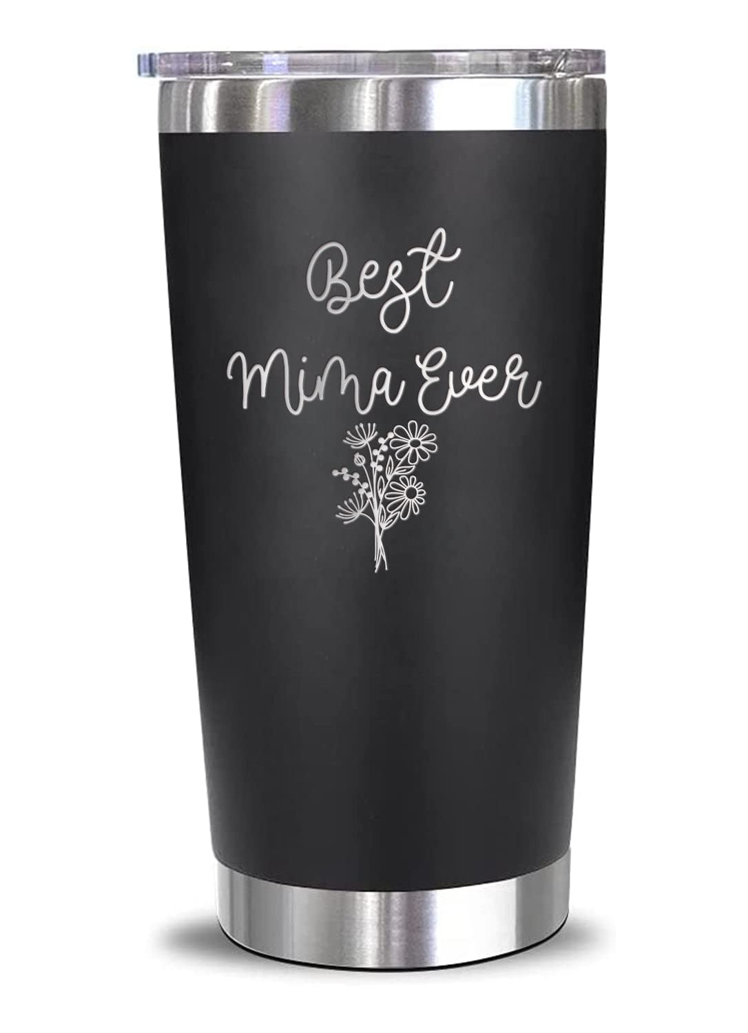 Vaso térmico GreenStar Gifts con diseño floral de Mima para bebidas calientes o frías.