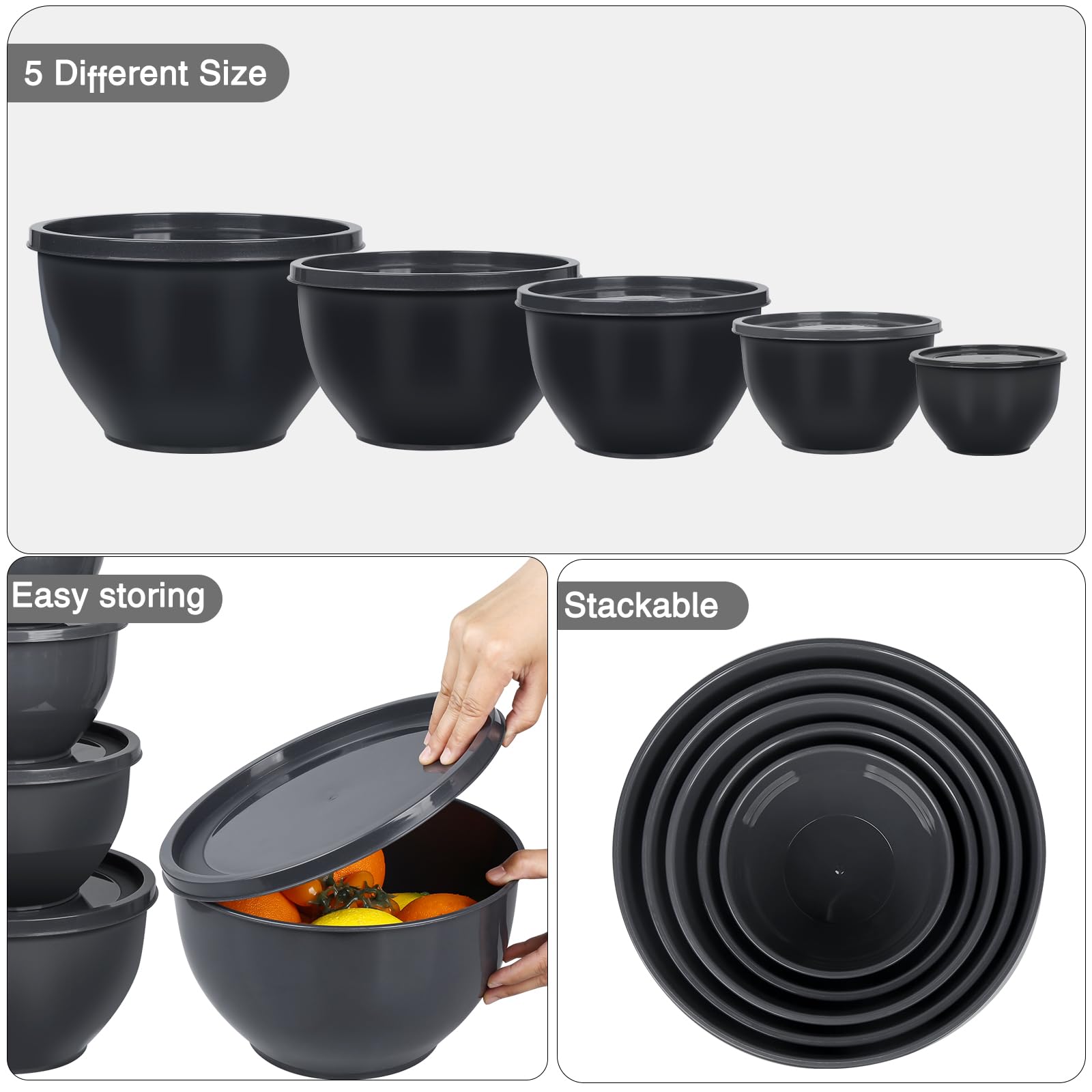 Greentainer tapas compatibles para cierre seguro, gris