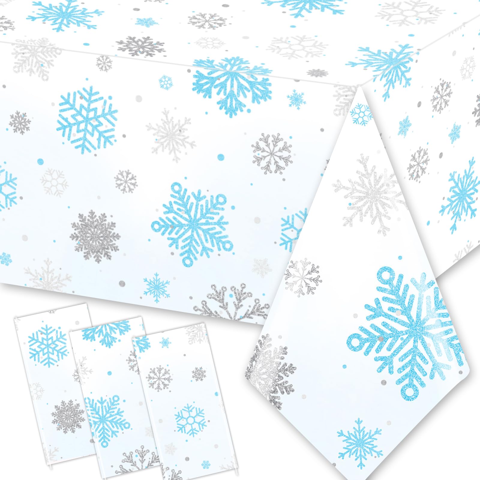 GREHUMOR mantel nieve azul, diseño escandinavo ideal para celebración festiva.