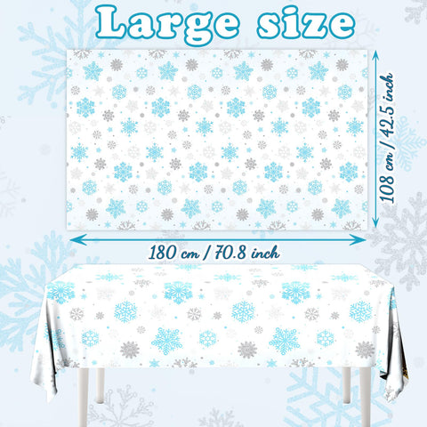 GREHUMOR mantel nieve azul, uso en fiesta para proteger superficies.
