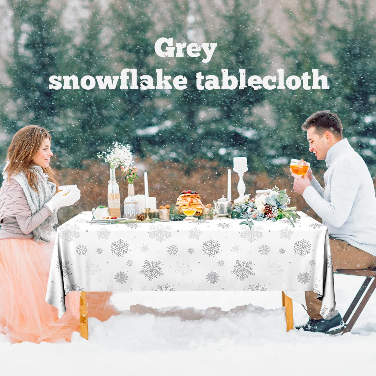 Mantel GREHUMOR para navidad, opción desechable y práctica.