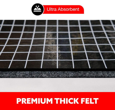 GridMat impermeable 100% evita daños por agua en gabinetes.