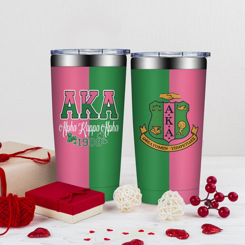Grifarny AKA Diseño Rosa-Verde atractivo para sororidad.