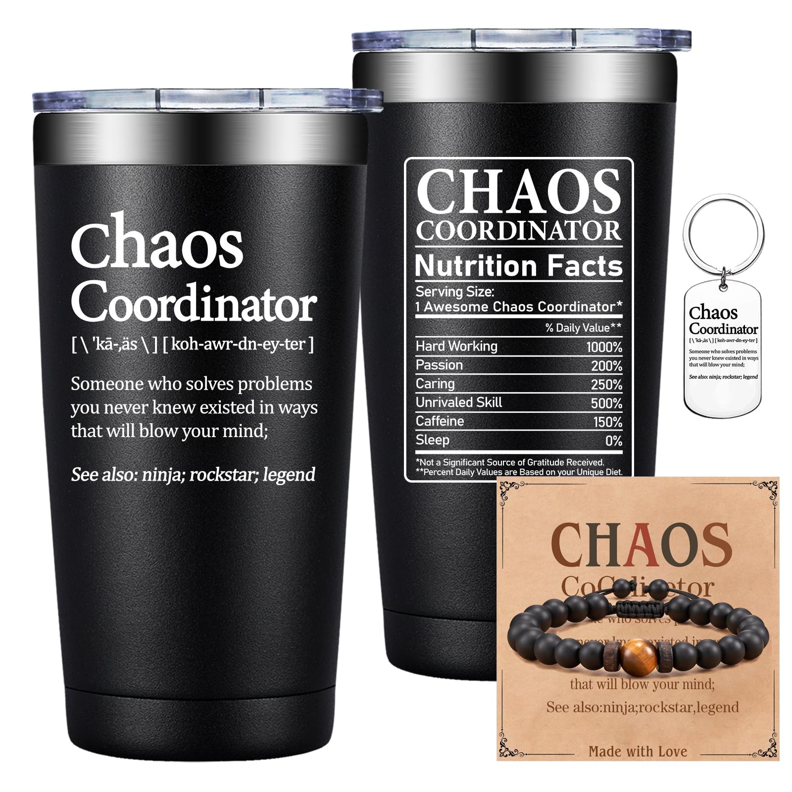 Grifarny Chaos Coordinator vaso termico con empaque, regalo práctico para agradecer