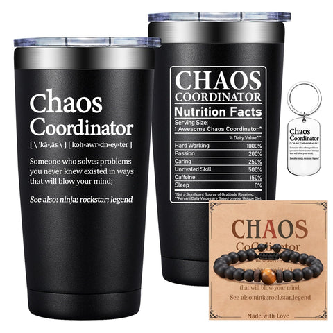 Grifarny Chaos Coordinator vaso termico con empaque, regalo práctico para agradecer