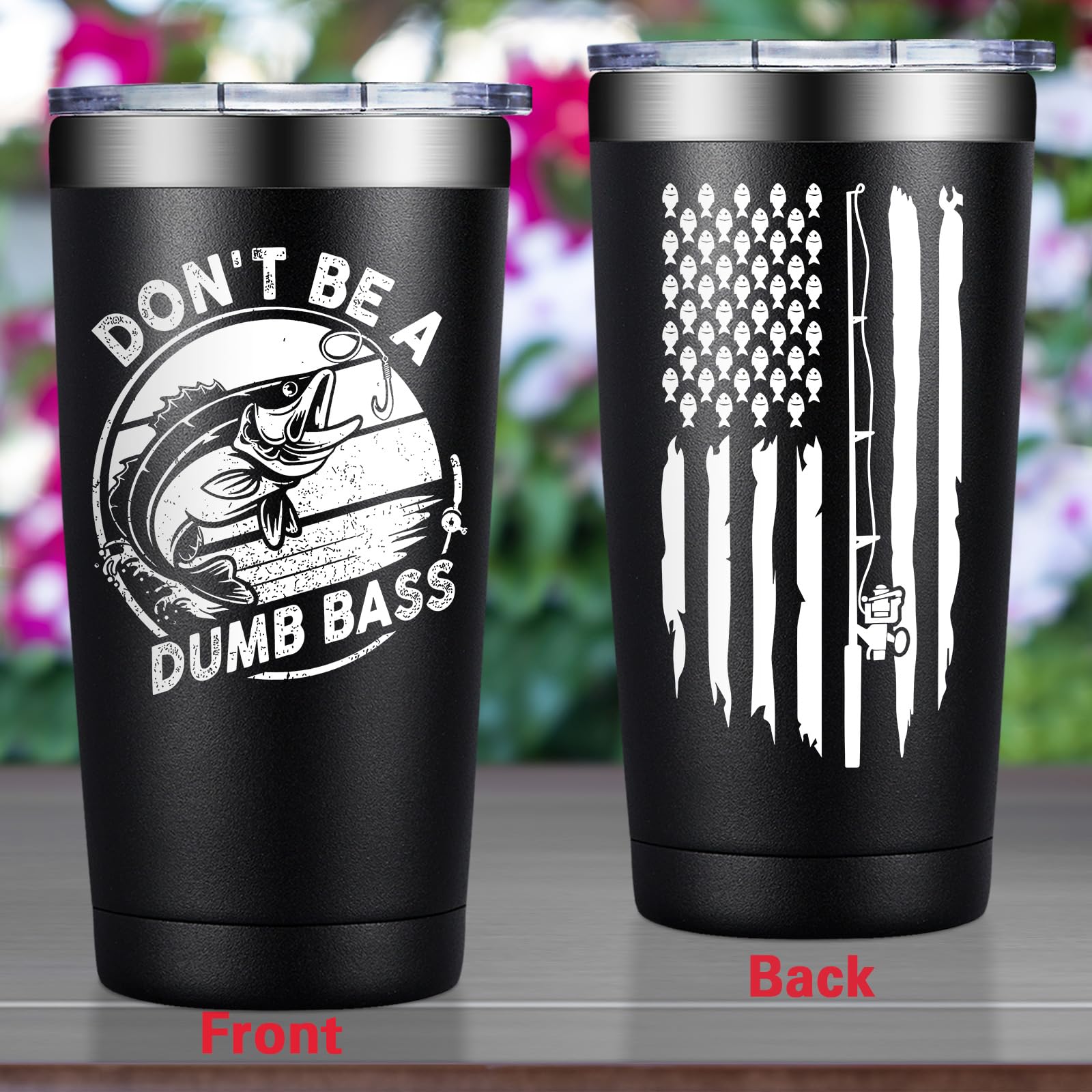 Grifarny taza pescador 20oz, diseño exterior aislado para mayor confort al tacto.
