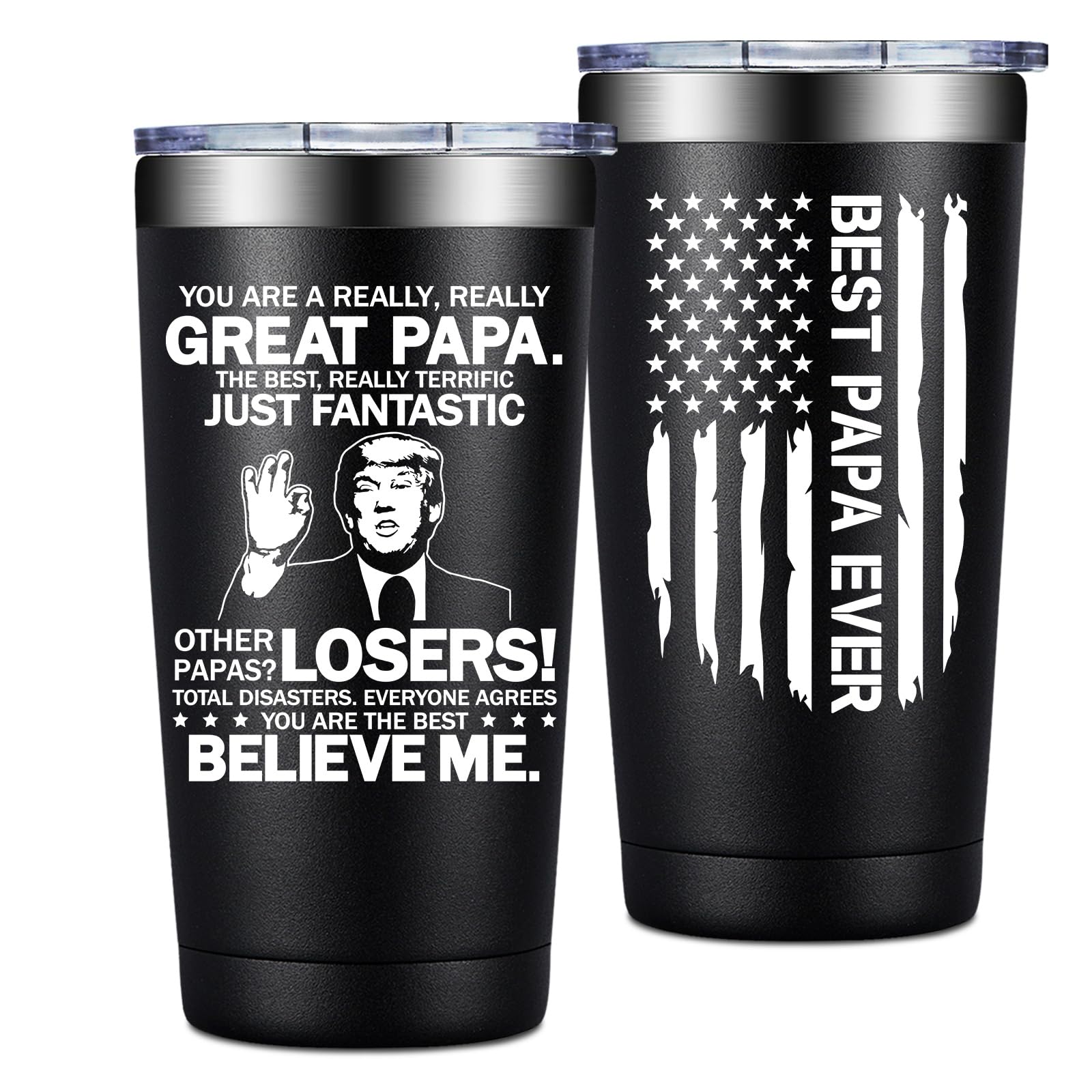 Grifarny vaso térmico 20 onzas con diseño elegante para papá.