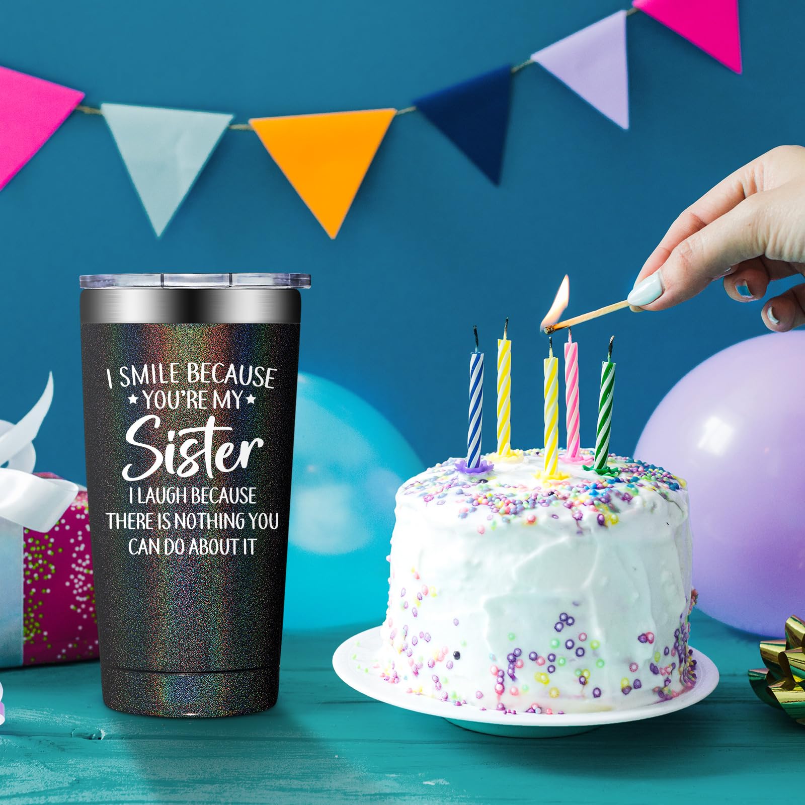 Grifarny taza 20oz, regalo Día de la Madre para hermana.
