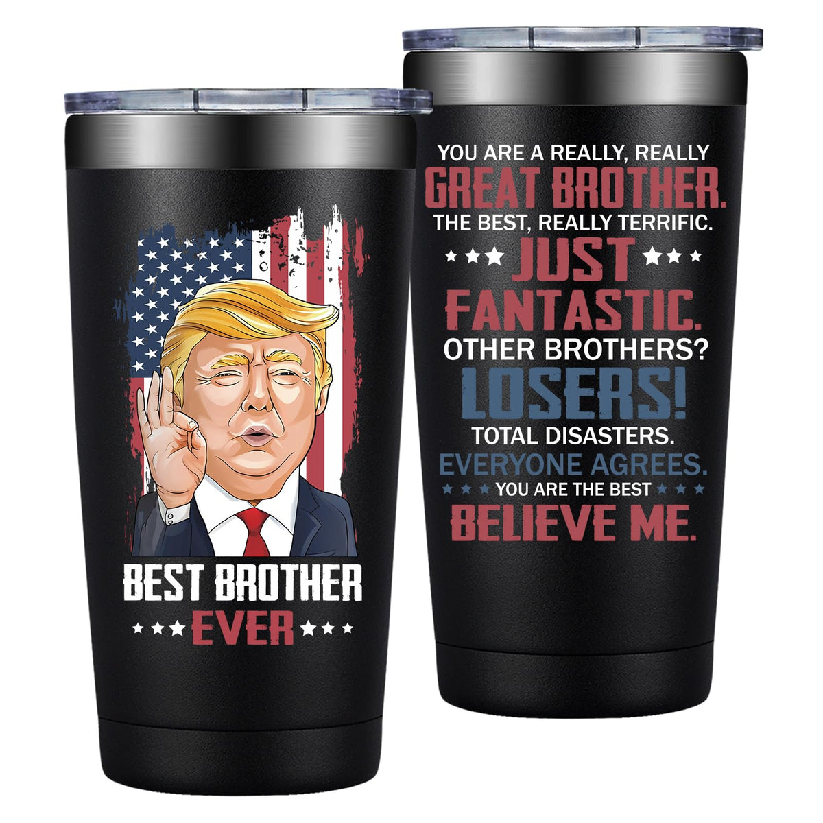 Grifarny Taza 20oz regalo para hermano, ideal para bebidas calientes o frías.