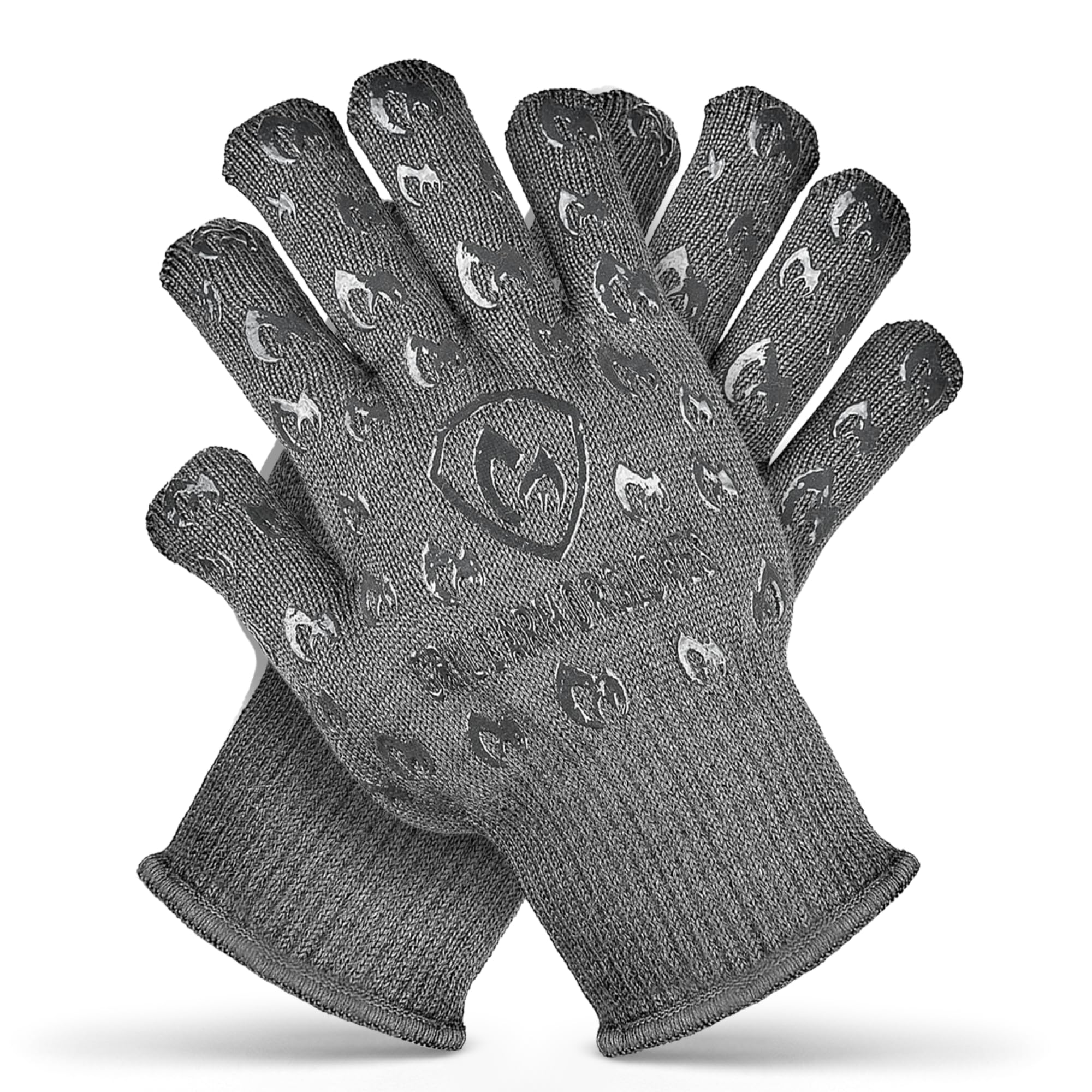 Guantes Grill Armor: guantes-horno-dedos con protección 932°F para alimentos calientes.