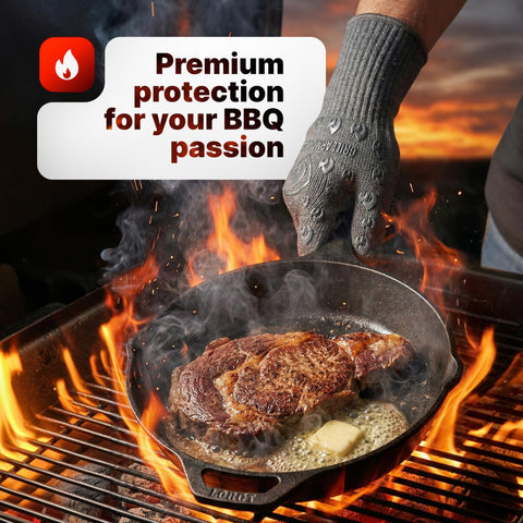 Guantes Grill Armor: uso interior y exterior, ideales para horno y parrilla.
