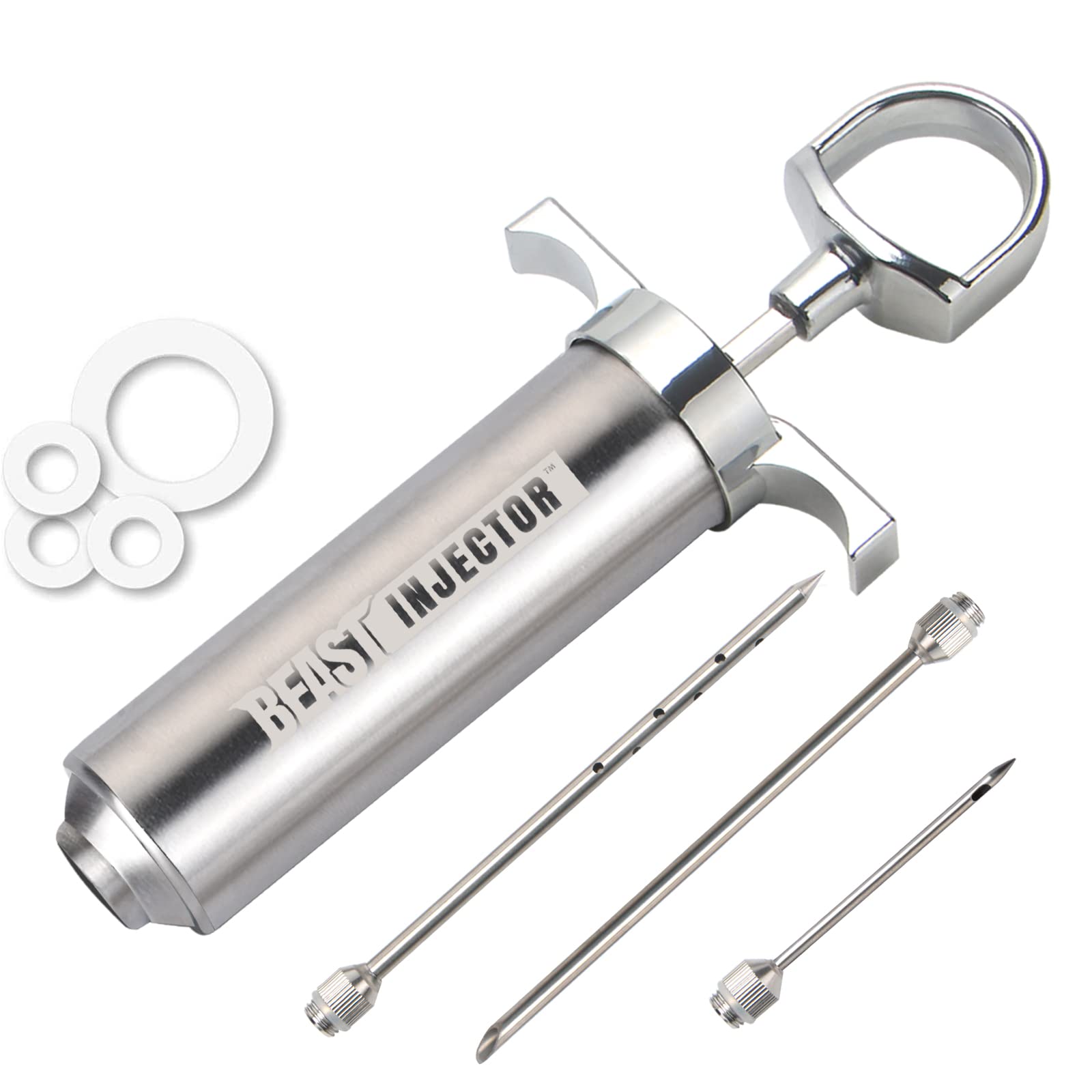 Inyector Grill Beast con barril de 2 oz para sabores intensos en carnes