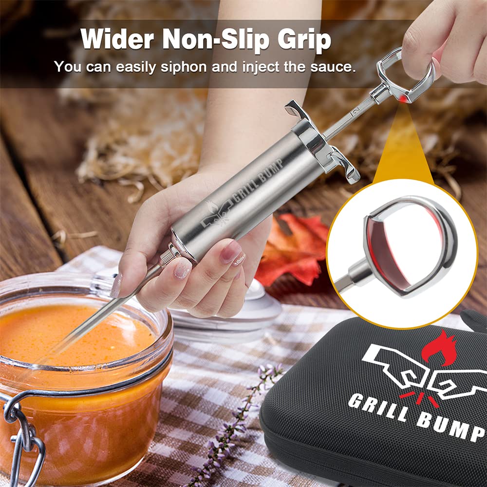 GRILL BUMP kit de 3 agujas, ideal para pavo, res y cerdo.