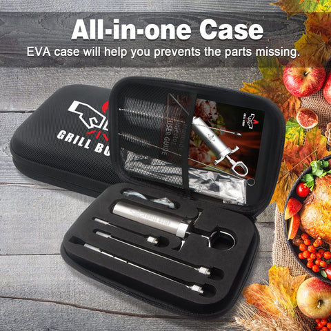 GRILL BUMP agujas para pavo y brisket, perforan carnes gruesas.