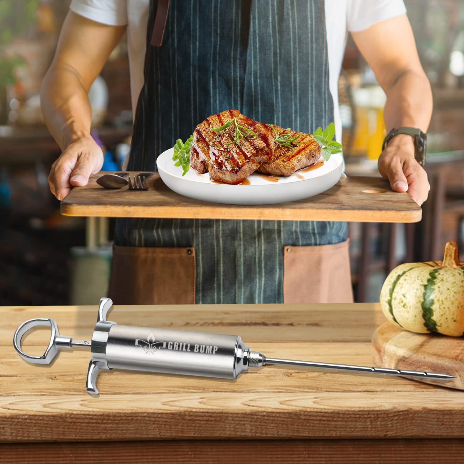 GRILL BUMP cepillo de silicona para parrilla y glaseados