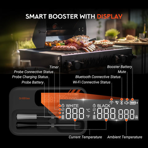GrillBliss sondas de cocina de acero inoxidable para durabilidad