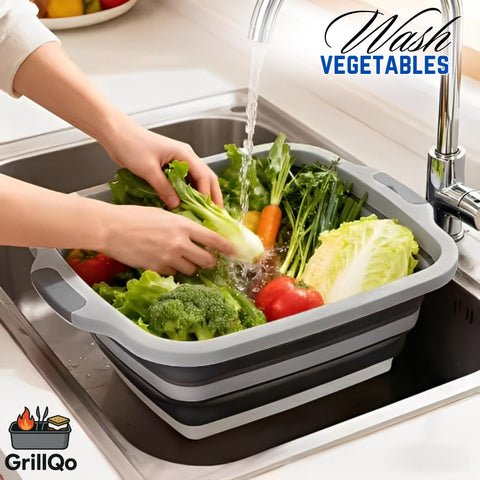 GrillQo diseño plegable para guardado compacto