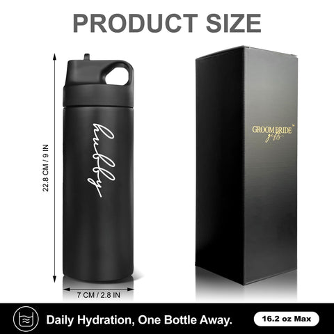 GroomBrideGifts copas de acero inoxidable 304, duraderas y seguras para beber diario