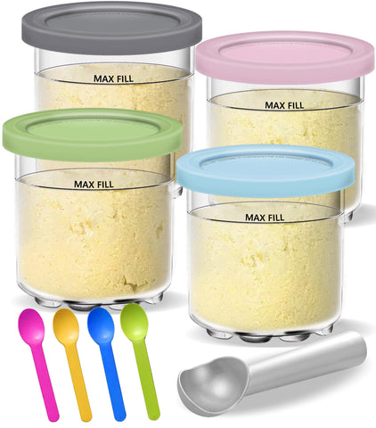 Gropecan Creami Pints compatibles con Ninja NC300s para porciones de 16 onzas.