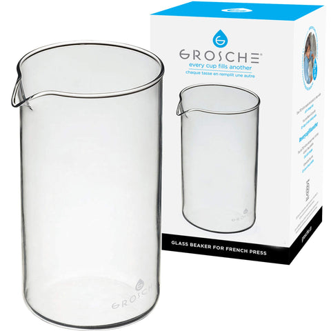 Calidad GROSCHE: vidrio seguro para hervir y verter con precisión.
