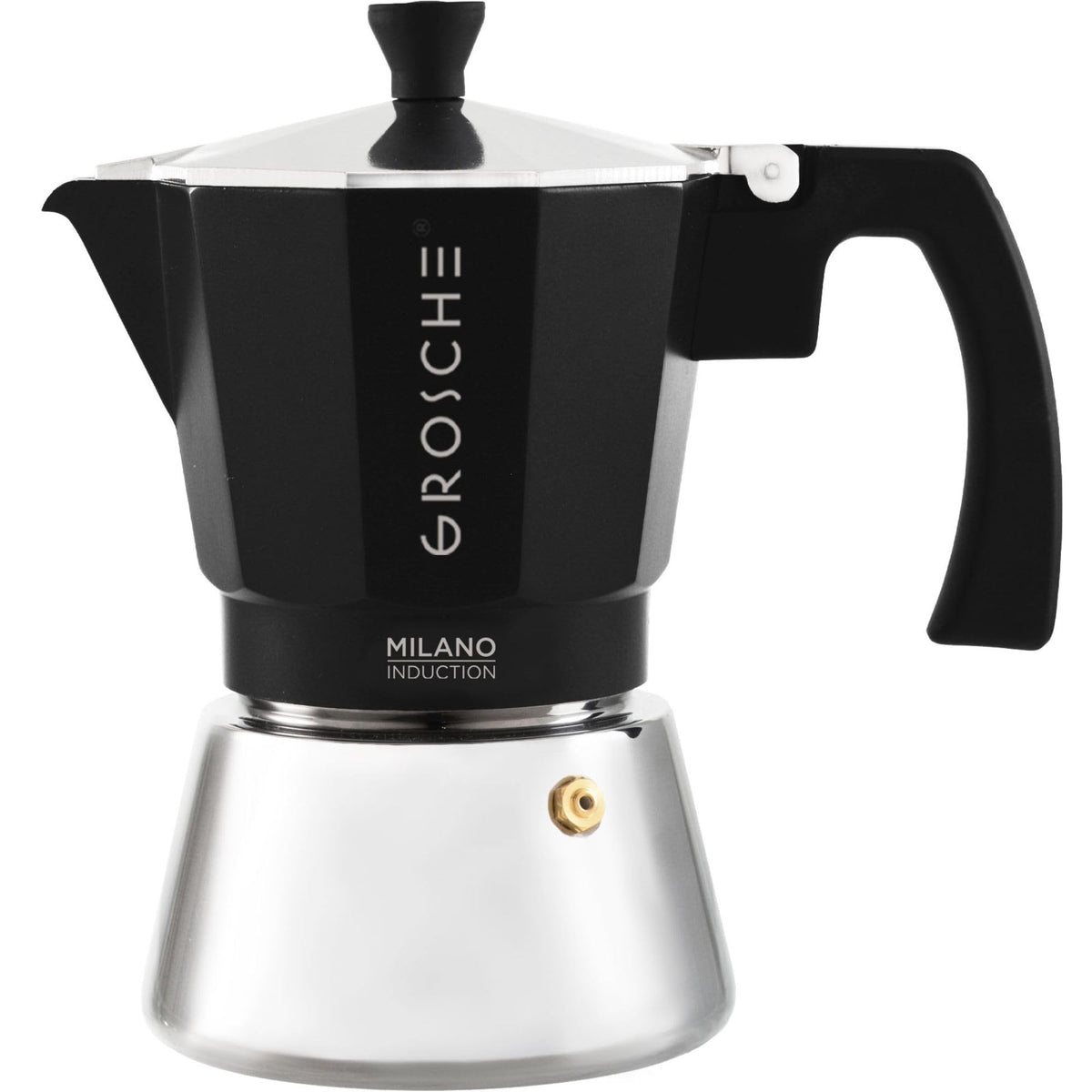 GROSCHE Milano inducción moka pot 6 tazas, espresso intenso en minutos.