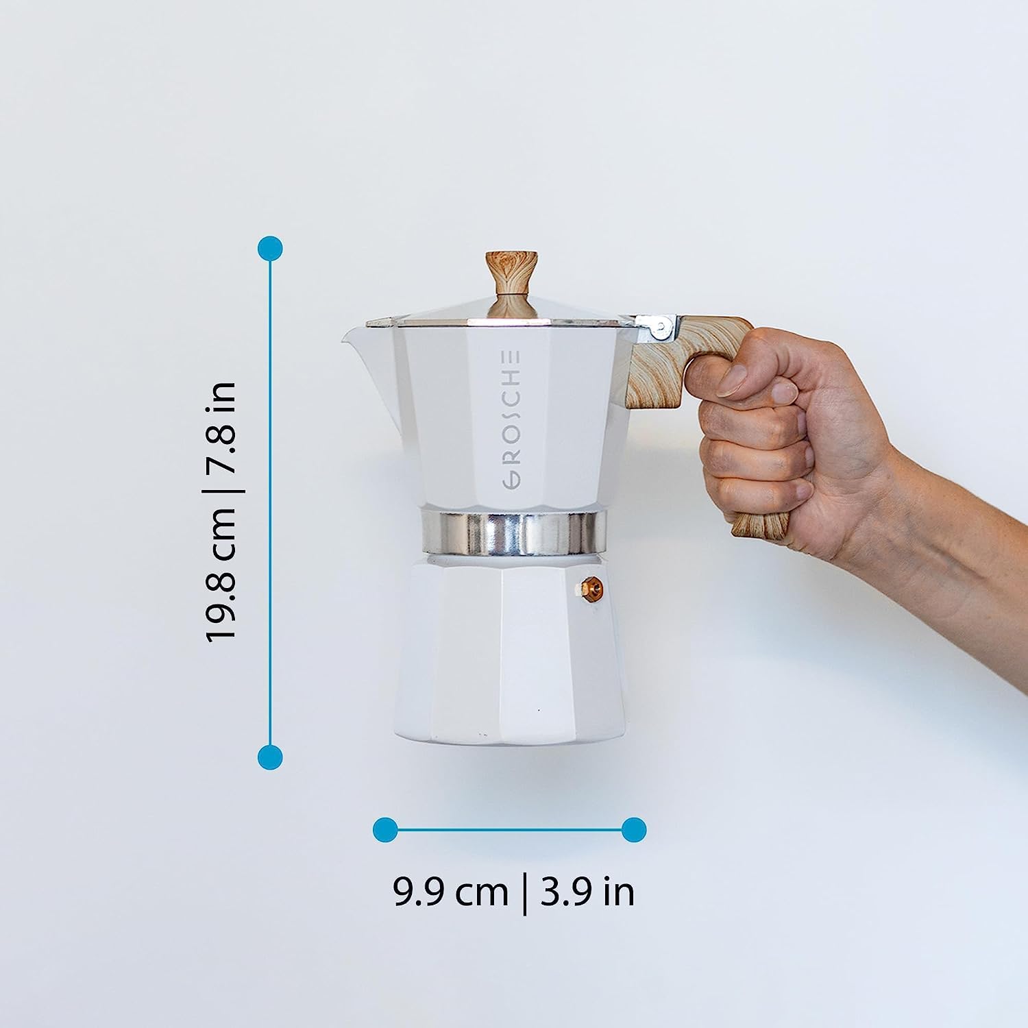 Junta de silicona de GROSCHE Milano Moka para un sello fiable.